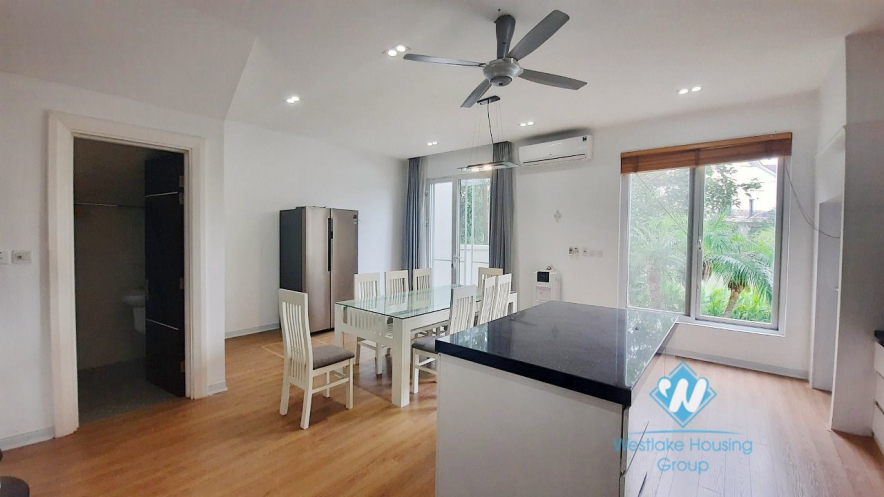Adjacent four bedroom villas with backyard for rent in Vinhome Riverside Long Bien